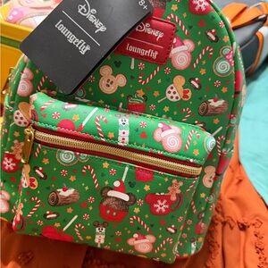 Loungefly Kids Green Holiday Treats Mini Backpack